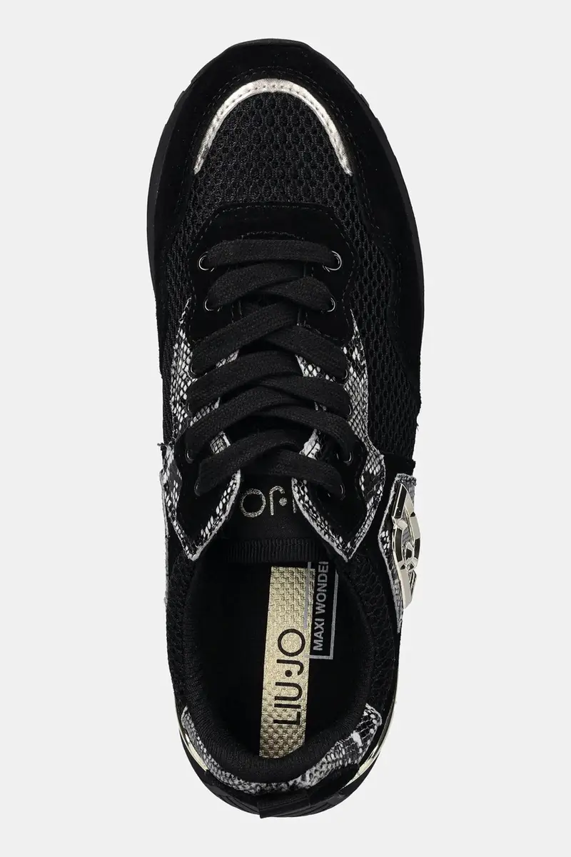 sneakers LIU JO MAXI WONDER 01 donna colore nero BF5009PX68422222 miniatura 4