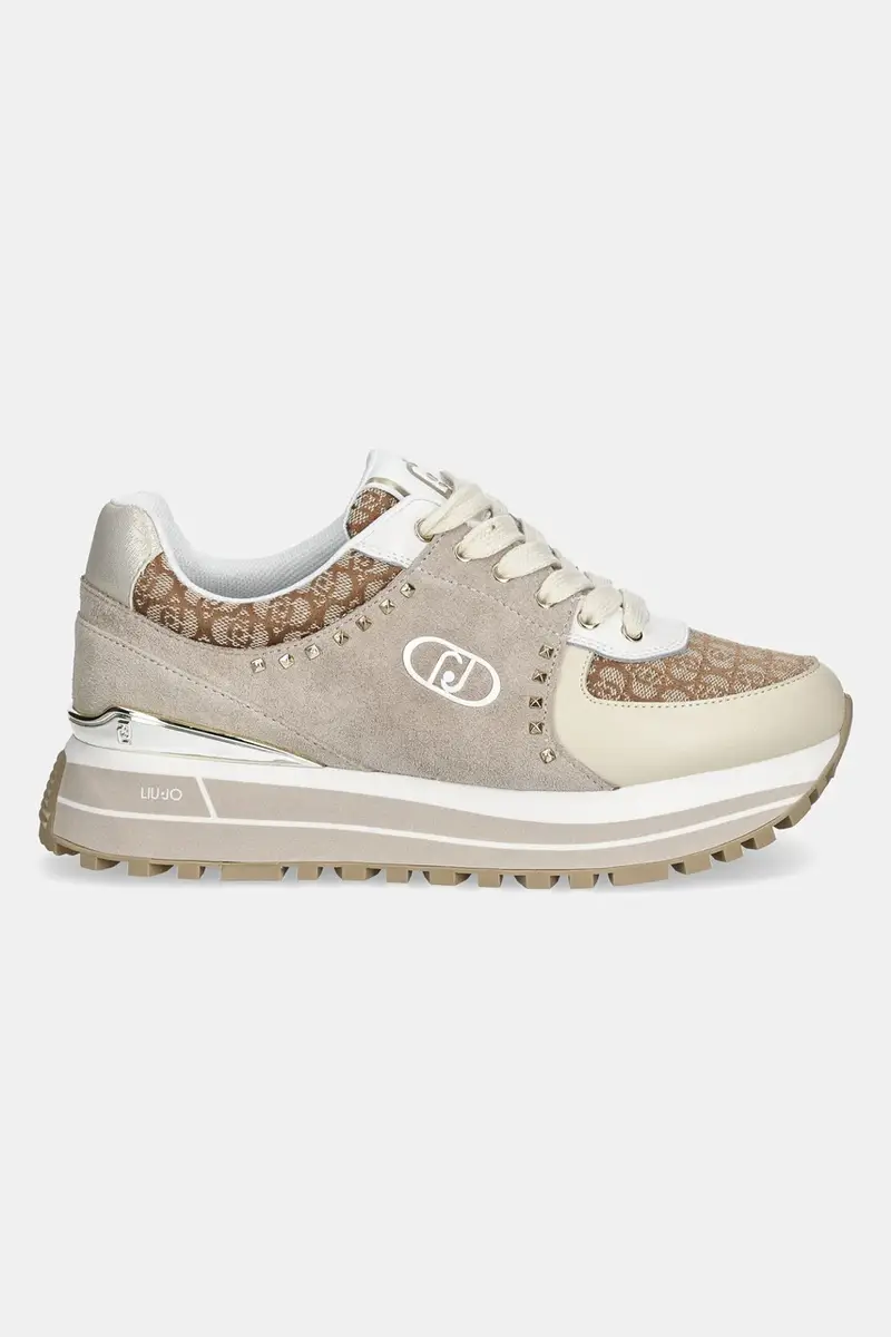 sneakers LIU JO MAXI WONDER 87 colore beige BA5019PX604S3603 miniatura 2