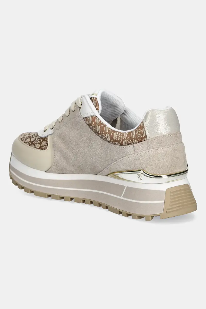 sneakers LIU JO MAXI WONDER 87 colore beige BA5019PX604S3603 miniatura 3