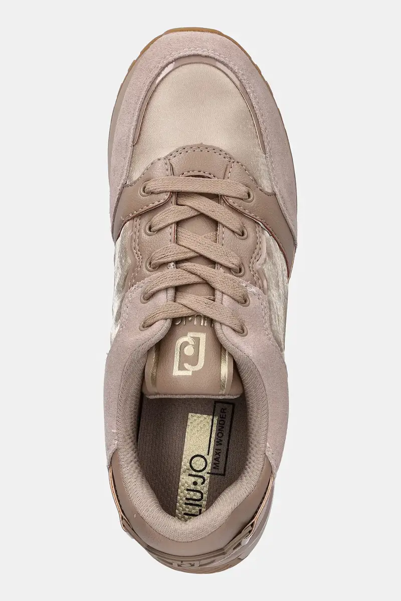 sneakers LIU JO MAXI WONDER 91 donna colore beige BF5005PX52251308 miniatura 4