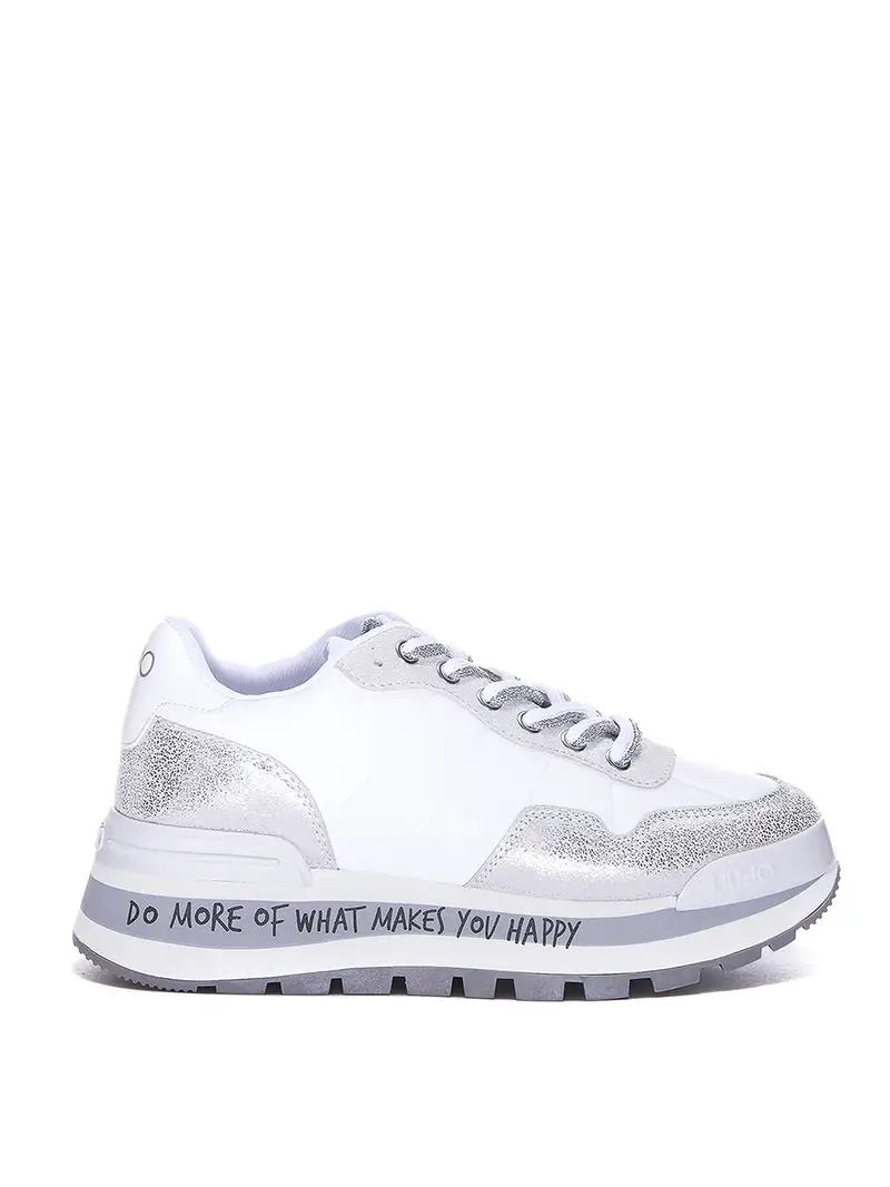 Sneakers logate Bianco