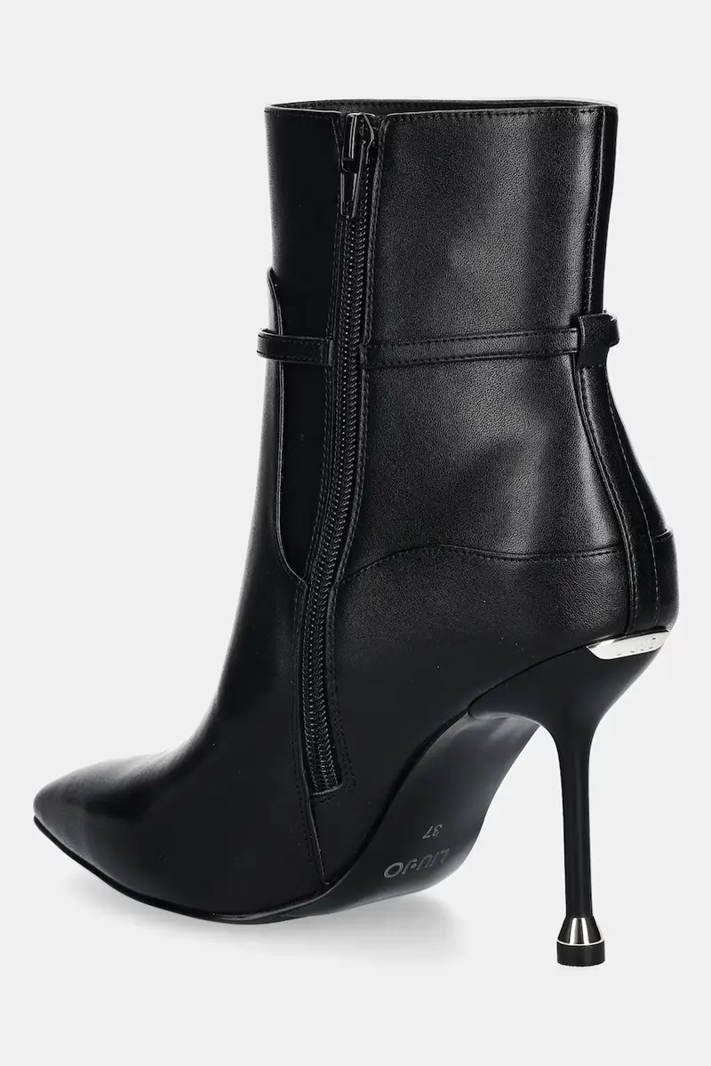 stivaletti alla caviglia in pelle DEMI 06 donna colore nero SF5005P010222222 miniatura 3