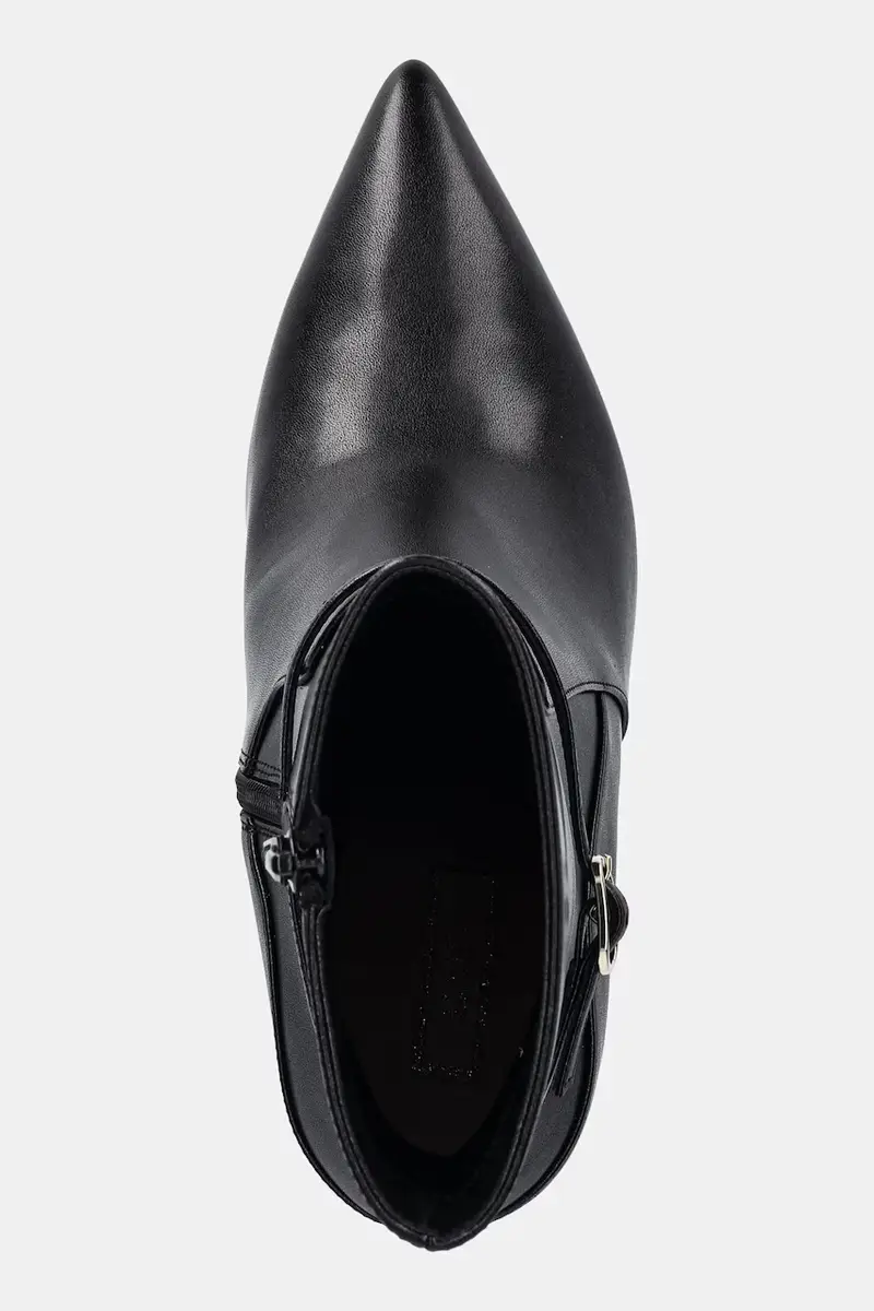 stivaletti alla caviglia in pelle DEMI 06 donna colore nero SF5005P010222222 miniatura 4