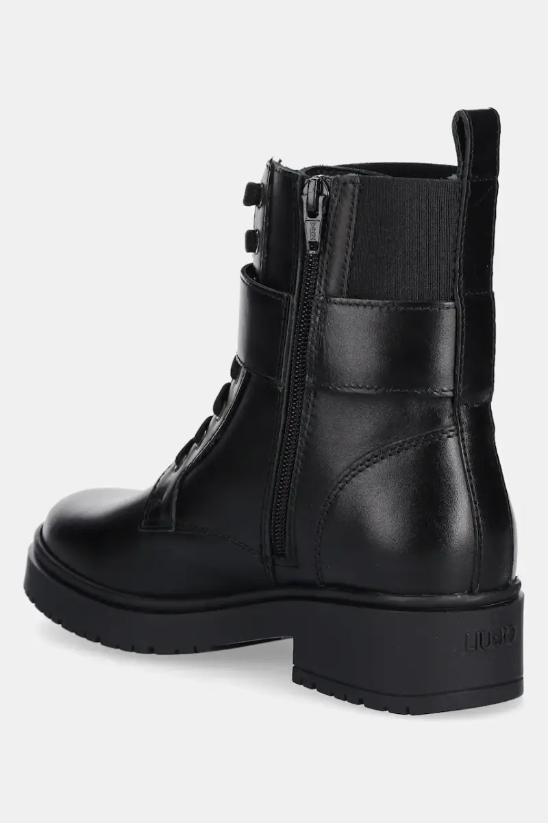 stivaletti alla caviglia in pelle NEW NANCY ECO 2-1 donna colore nero SA5201PX24122222 miniatura 3