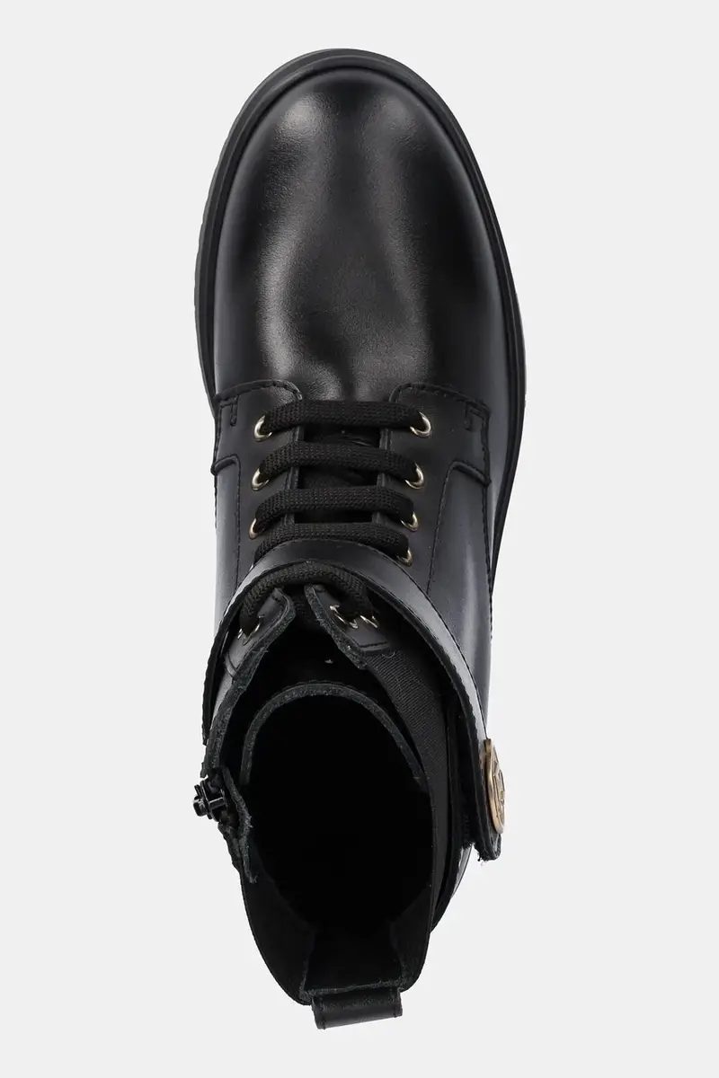 stivaletti alla caviglia in pelle NEW NANCY ECO 2-1 donna colore nero SA5201PX24122222 miniatura 4