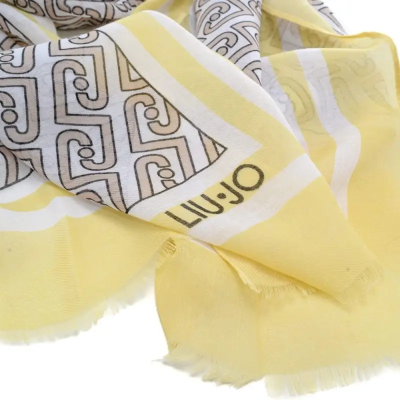 stola da donna con grafica logo monogram all over a contrasto avocado miniatura 2