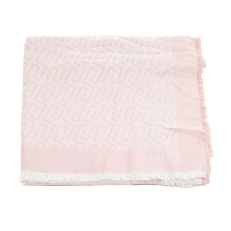 stola da donna in viscosa con logo monogram all over soft peony miniatura 3