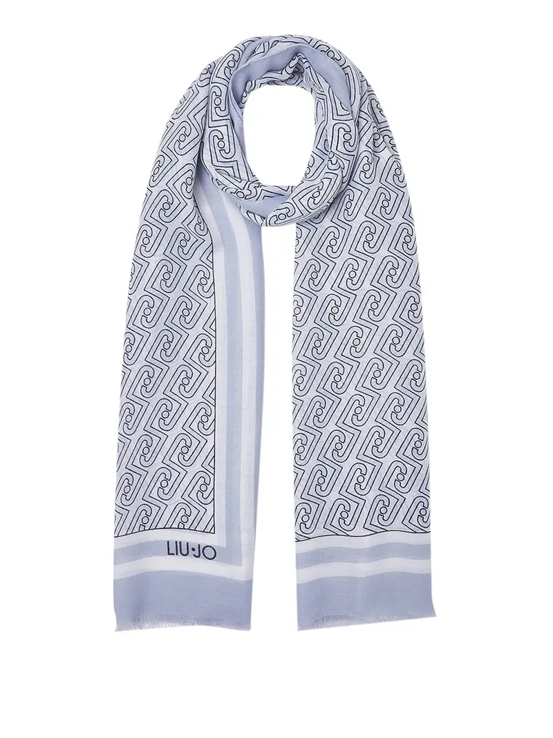 stola liu jo new logo chain da donna - blu