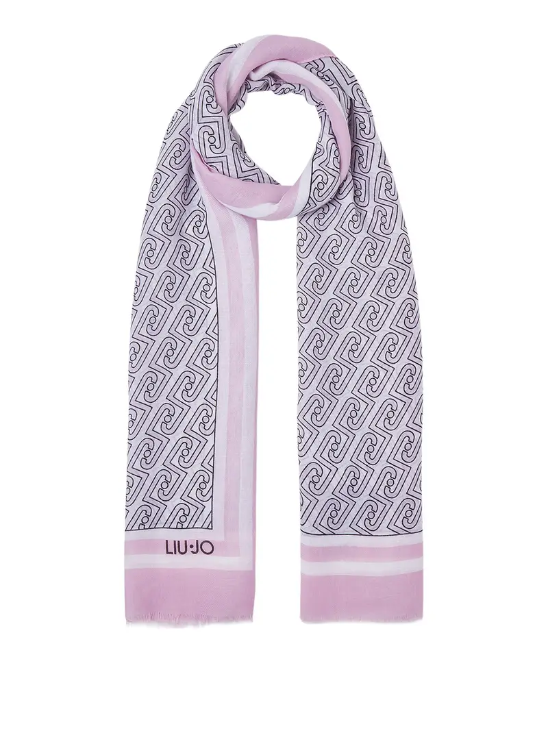 stola liu jo new logo chain da donna - rosa