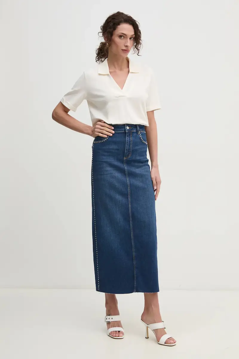 Liu Jo T-shirt Donna Beige 3291702 miniatura 2