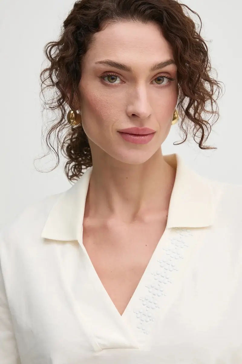 Liu Jo T-shirt Donna Beige 3291702 miniatura 4