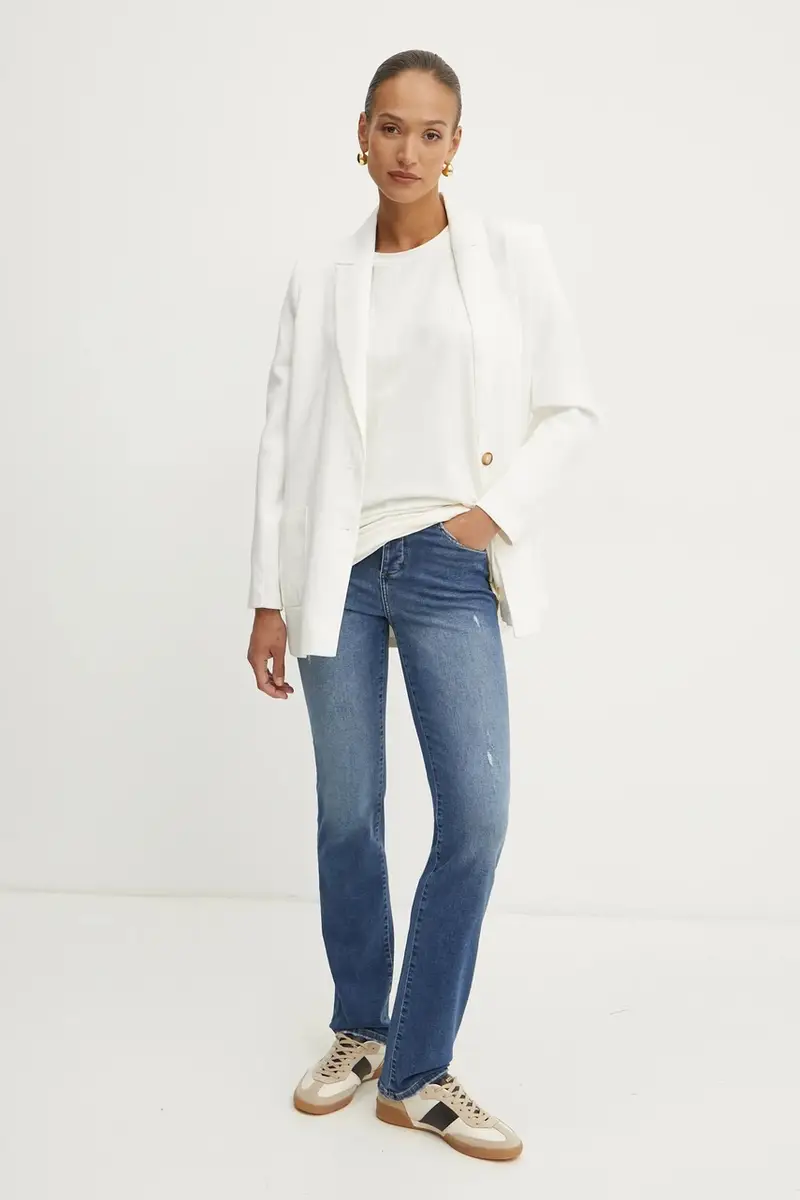 Liu Jo T-shirt Donna Beige 3121255 miniatura 2