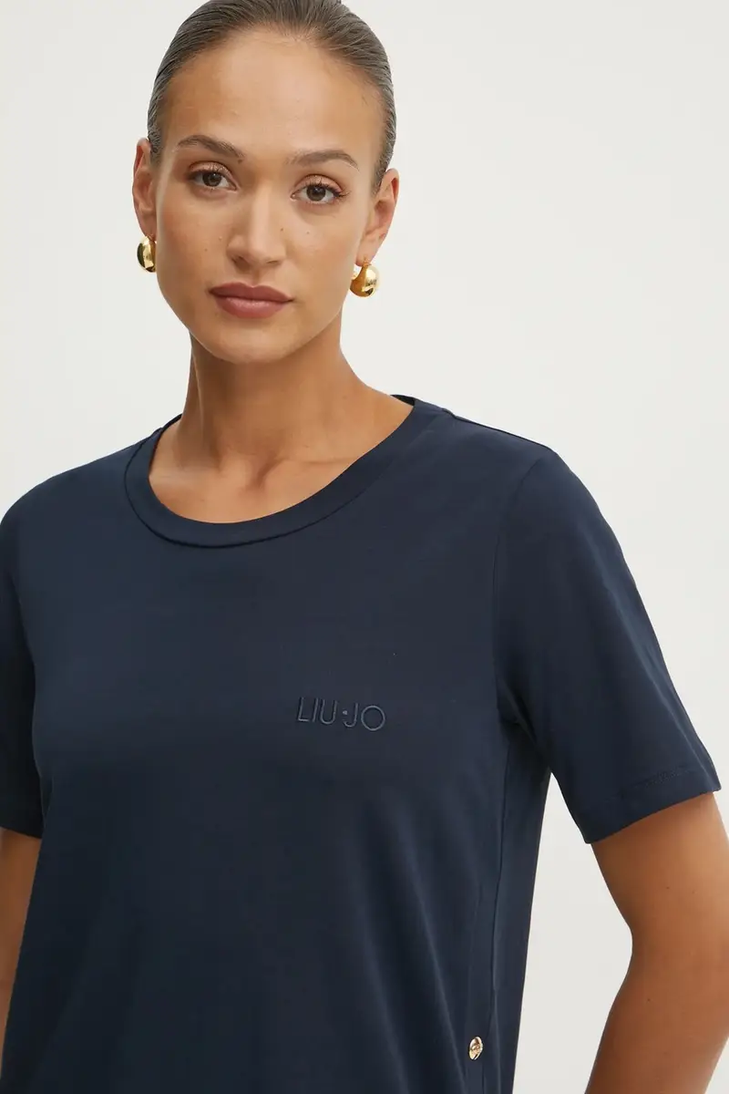 Liu Jo T-shirt Donna Blu 3314118 miniatura 4