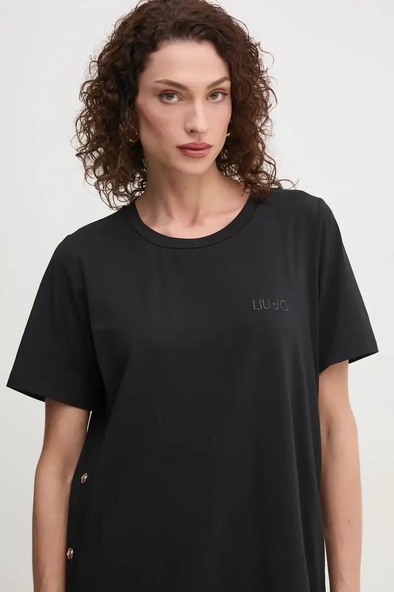 Liu Jo T-shirt Donna Nero 3150578 miniatura 4