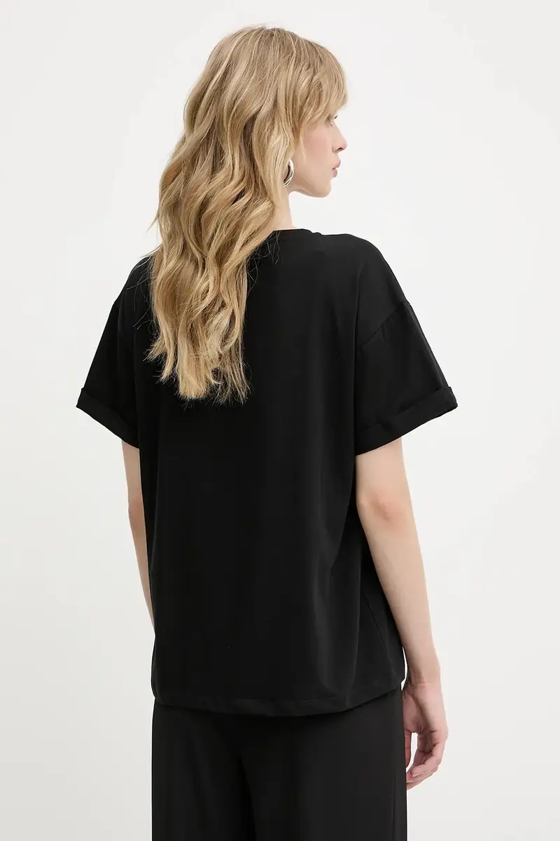 Liu Jo T-shirt Donna Nero 2889706 miniatura 3