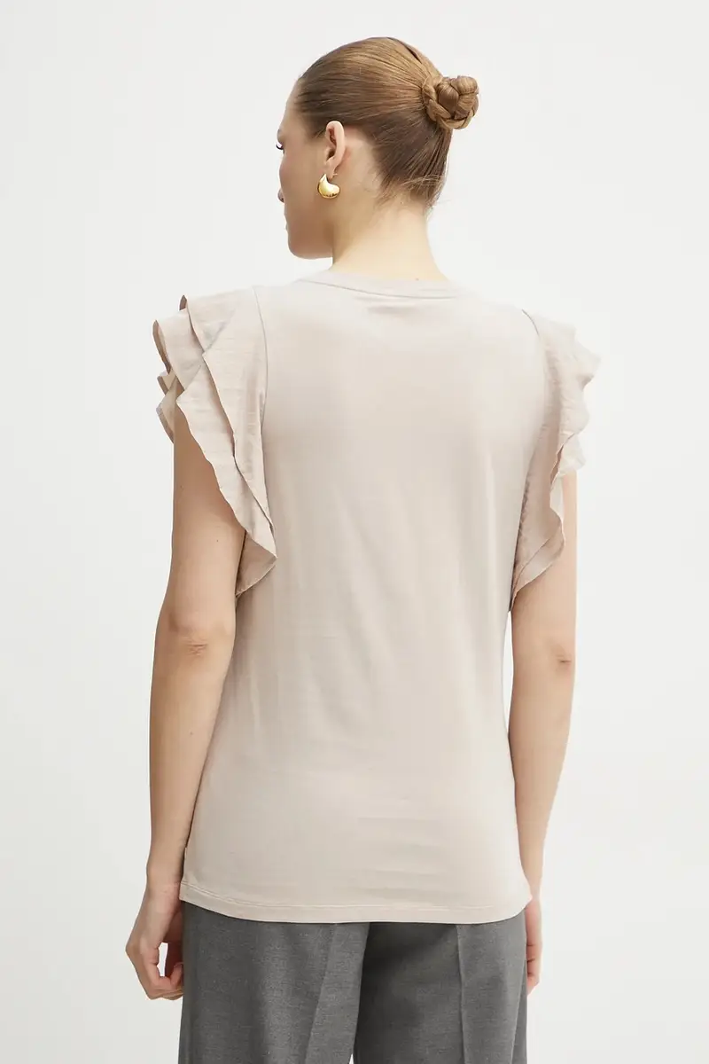 Liu Jo T-shirt Donna Beige 3291685 miniatura 3