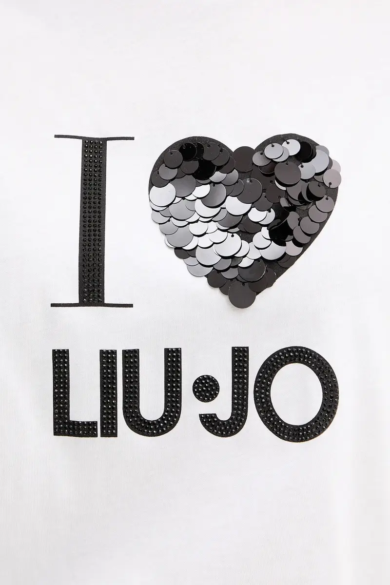 Liu Jo T-shirt Donna Bianco 3578008 miniatura 5