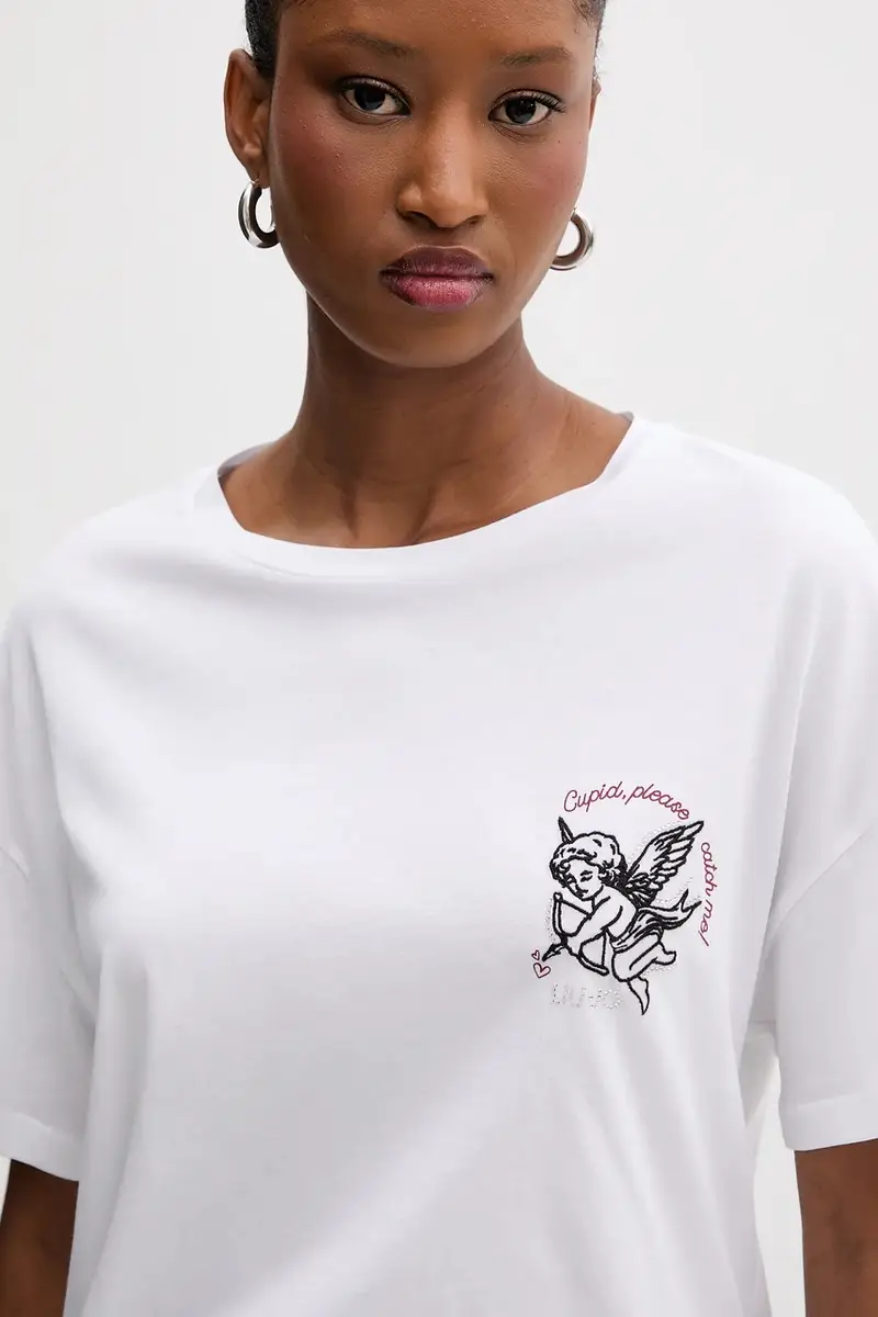 Liu Jo T-shirt Donna Bianco 3577840 miniatura 4