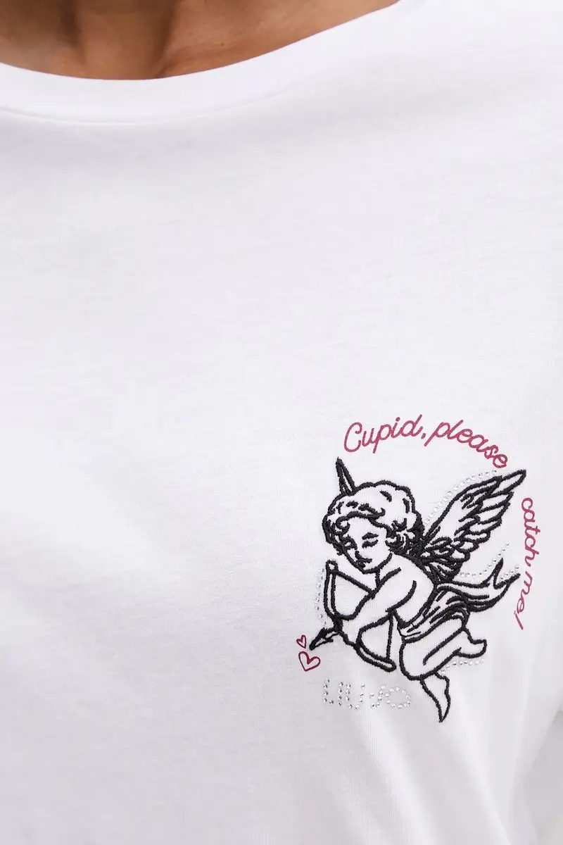 Liu Jo T-shirt Donna Bianco 3577840 miniatura 5