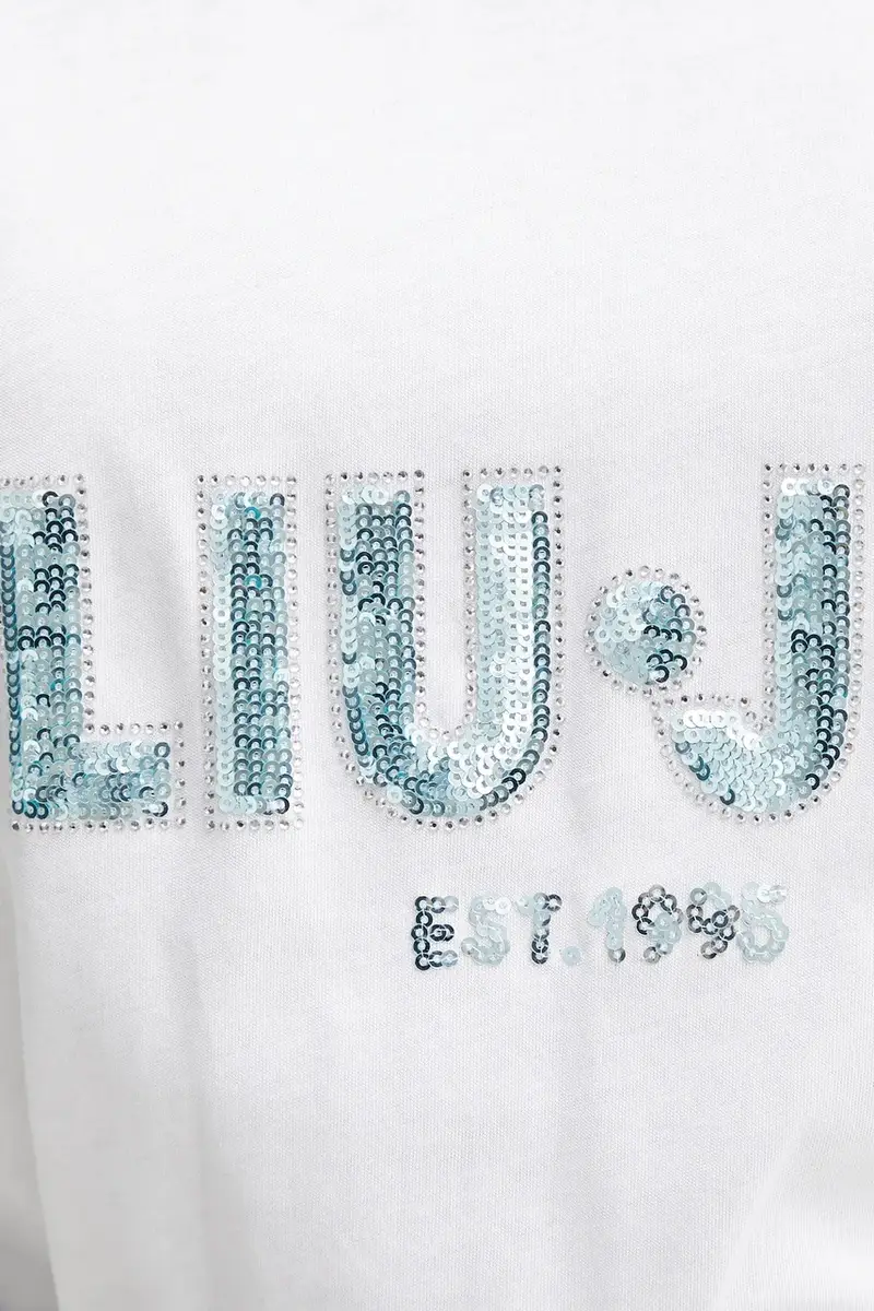 Liu Jo T-shirt Donna Bianco 3577571 miniatura 5