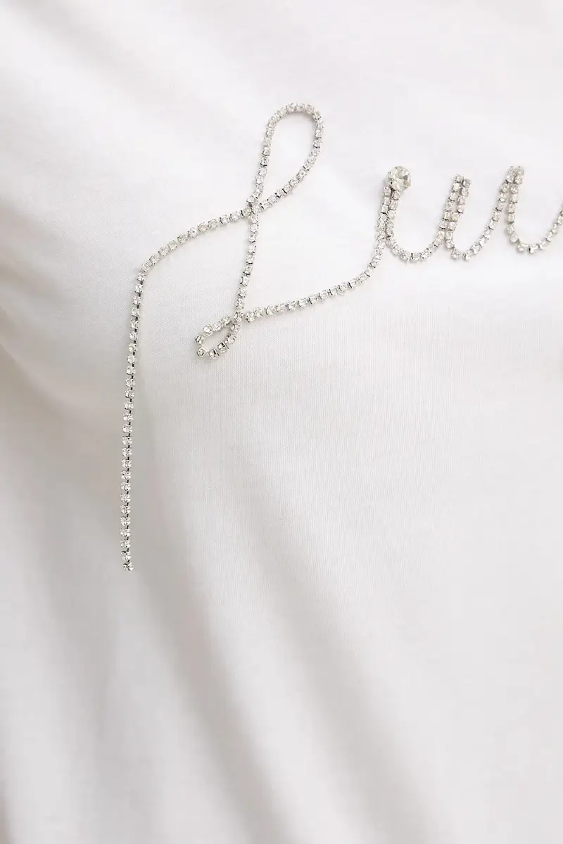 Liu Jo T-shirt Donna Bianco 3423593 miniatura 5