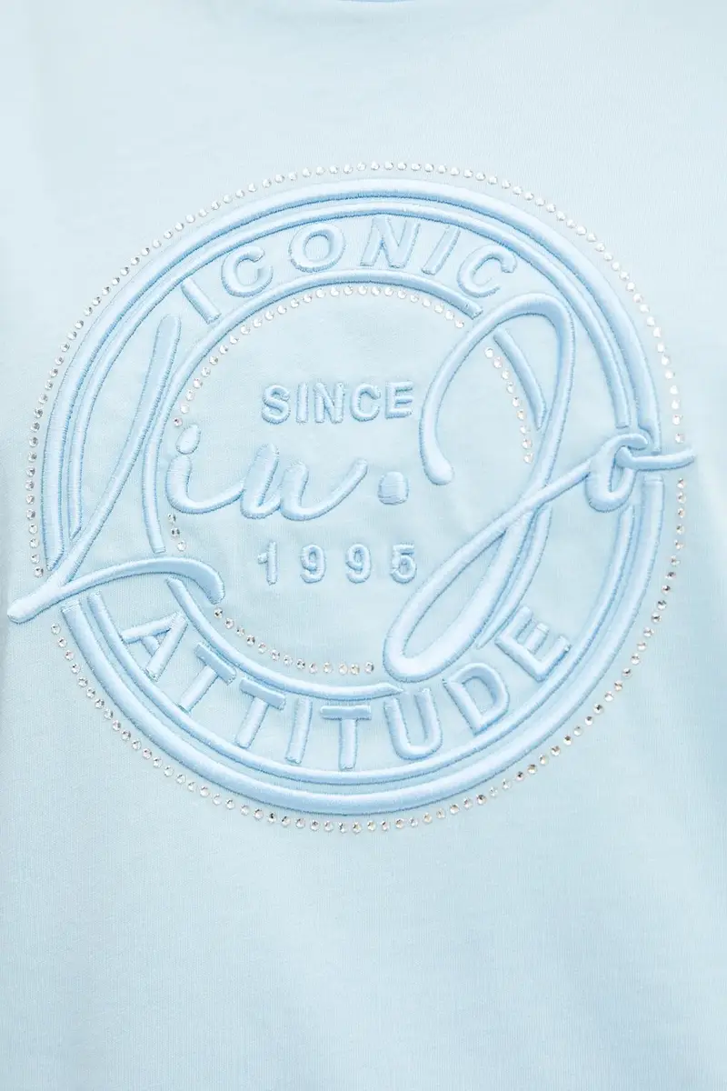 Liu Jo T-shirt Donna Blu 3312430 miniatura 5