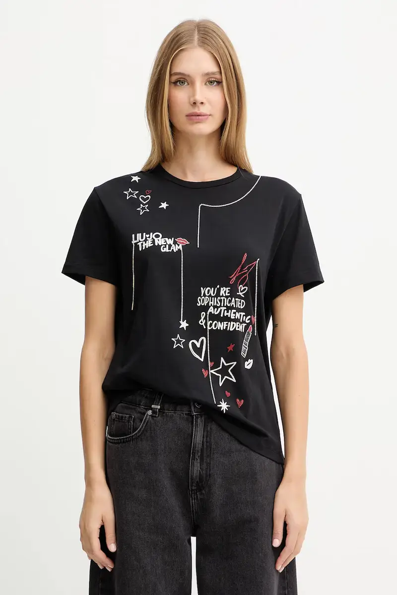 Liu Jo T-shirt Donna Nero 3645395