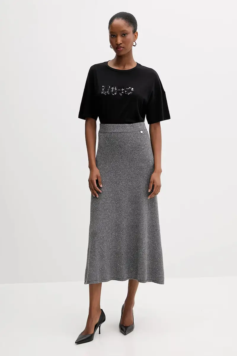 Liu Jo T-shirt Donna Nero 3643275 miniatura 2