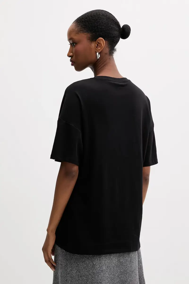 Liu Jo T-shirt Donna Nero 3643275 miniatura 3