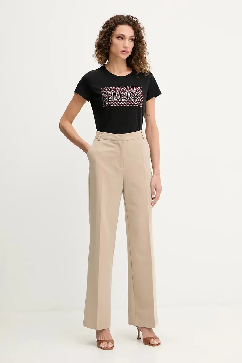 Liu Jo T-shirt Donna Nero 3640752 miniatura 2