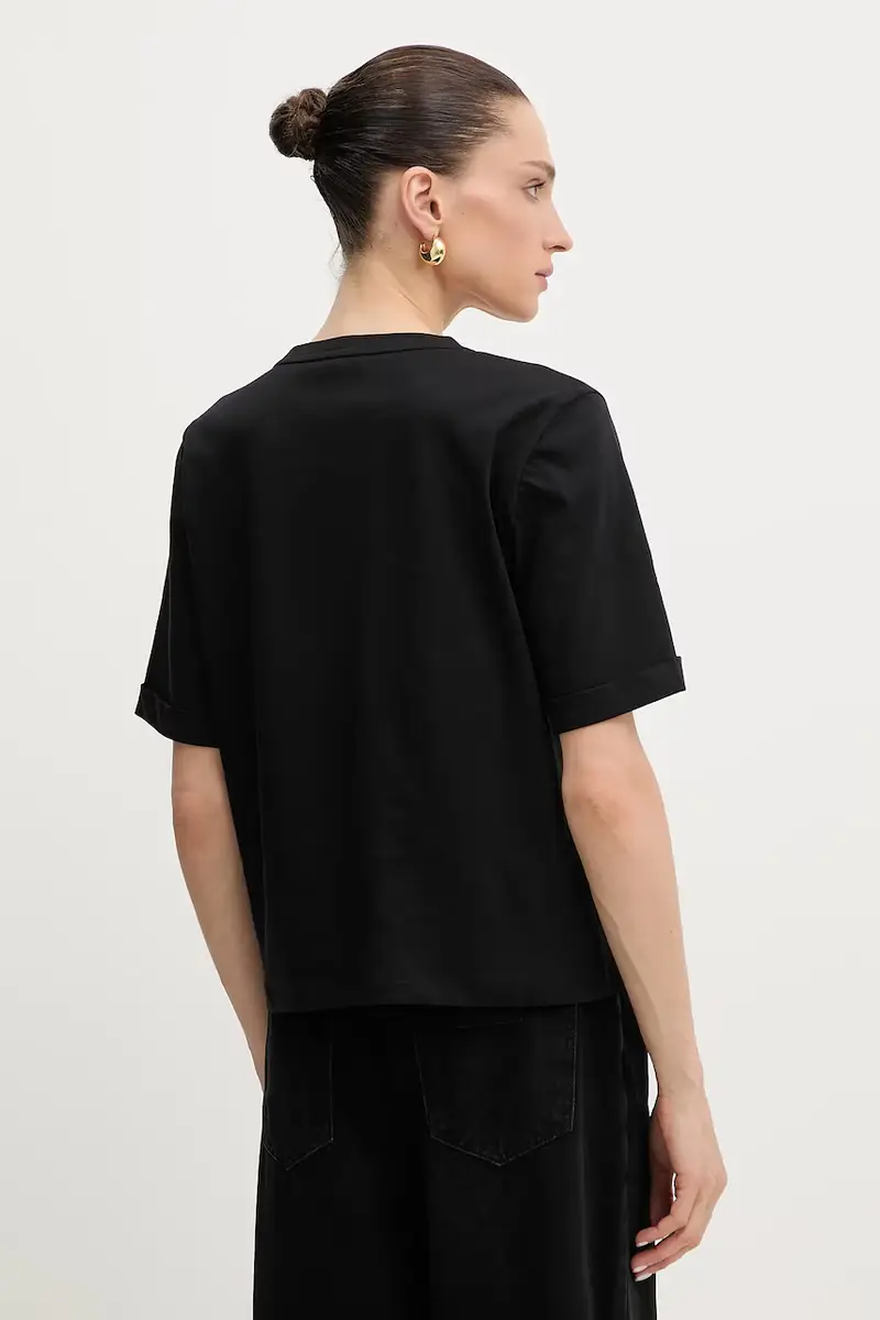 Liu Jo T-shirt Donna Nero 3426769 miniatura 3