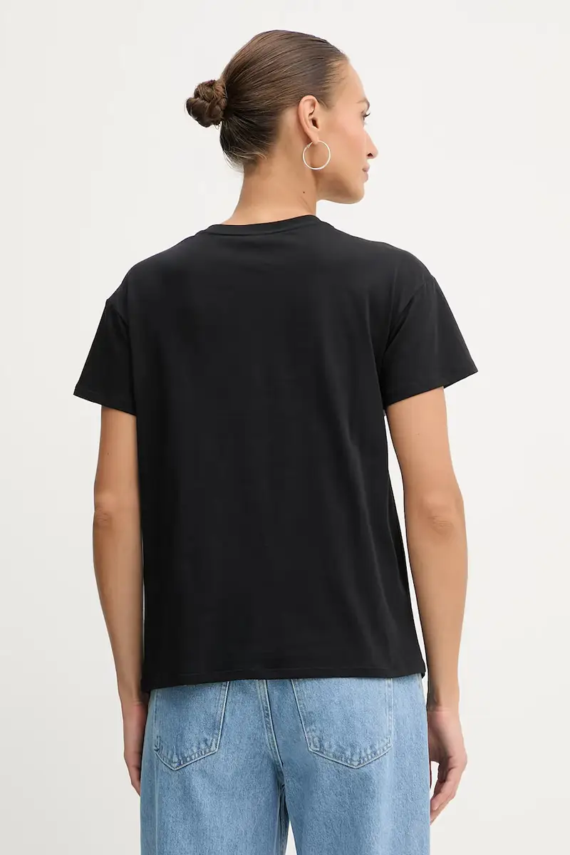 Liu Jo T-shirt Donna Nero 3426796 miniatura 3