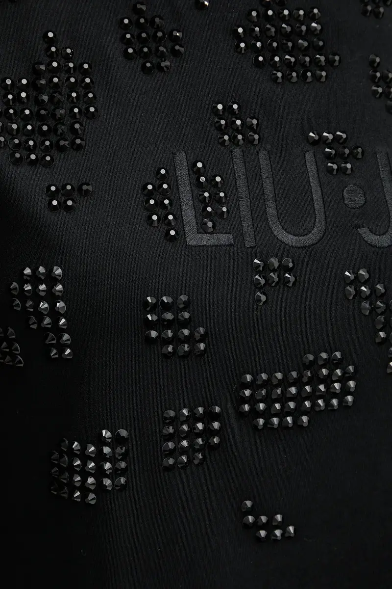 Liu Jo T-shirt Donna Nero 3426796 miniatura 5