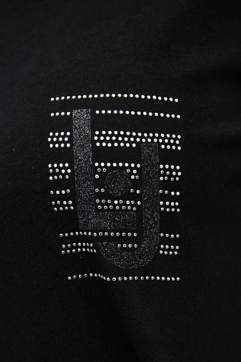 Liu Jo T-shirt Donna Nero 3637321 miniatura 5