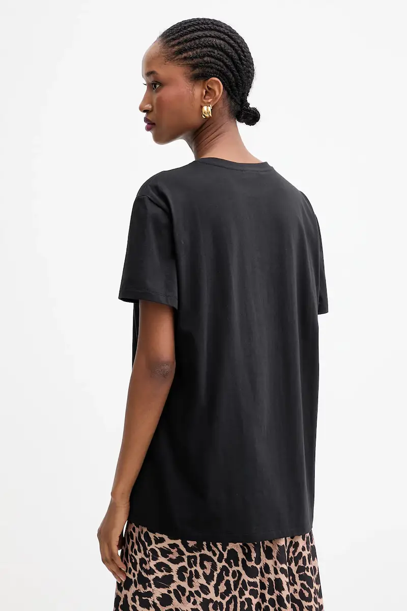 Liu Jo T-shirt Donna Nero 3638528 miniatura 3