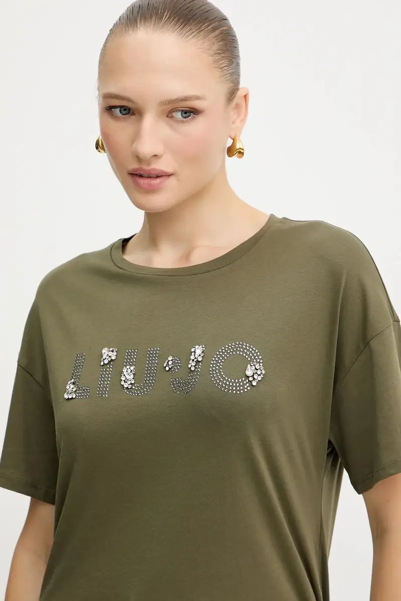 Liu Jo T-shirt Donna Verde 3669493 miniatura 4
