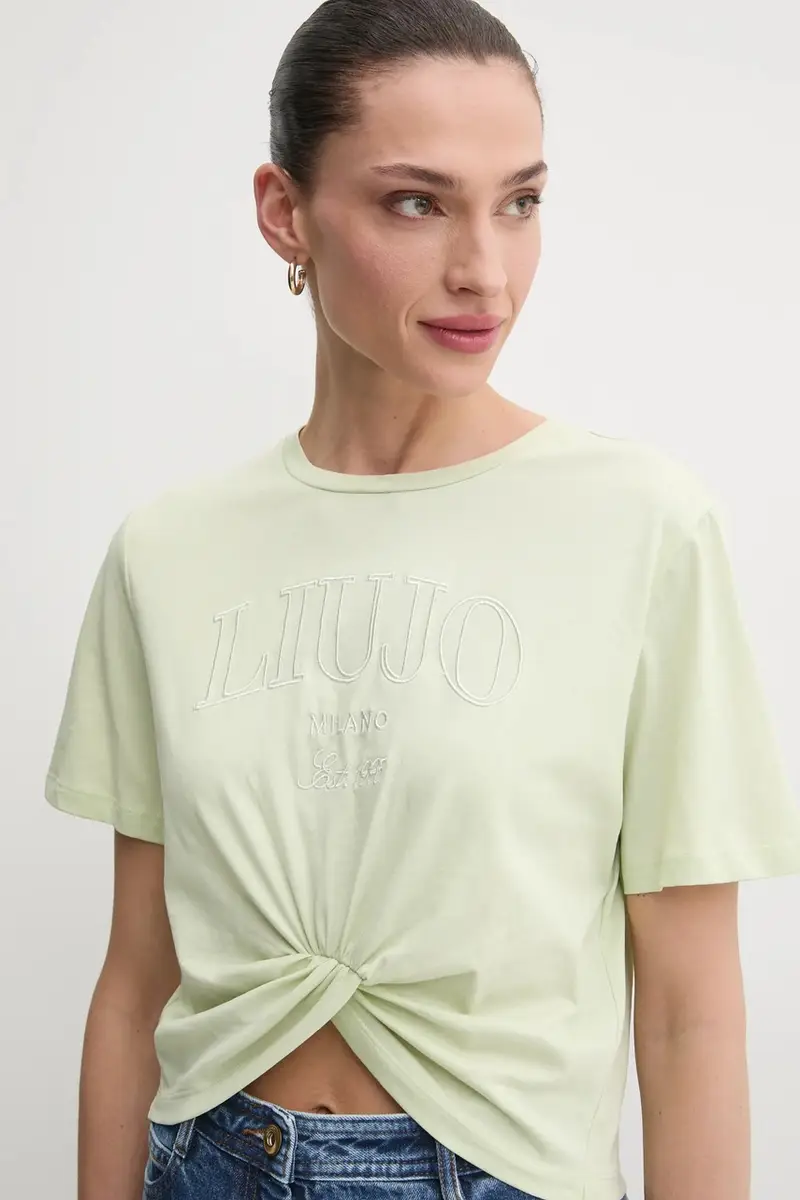 Liu Jo T-shirt Donna Verde 3159009 miniatura 4