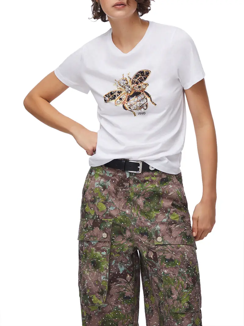 t-shirt liu jo da donna - bianco