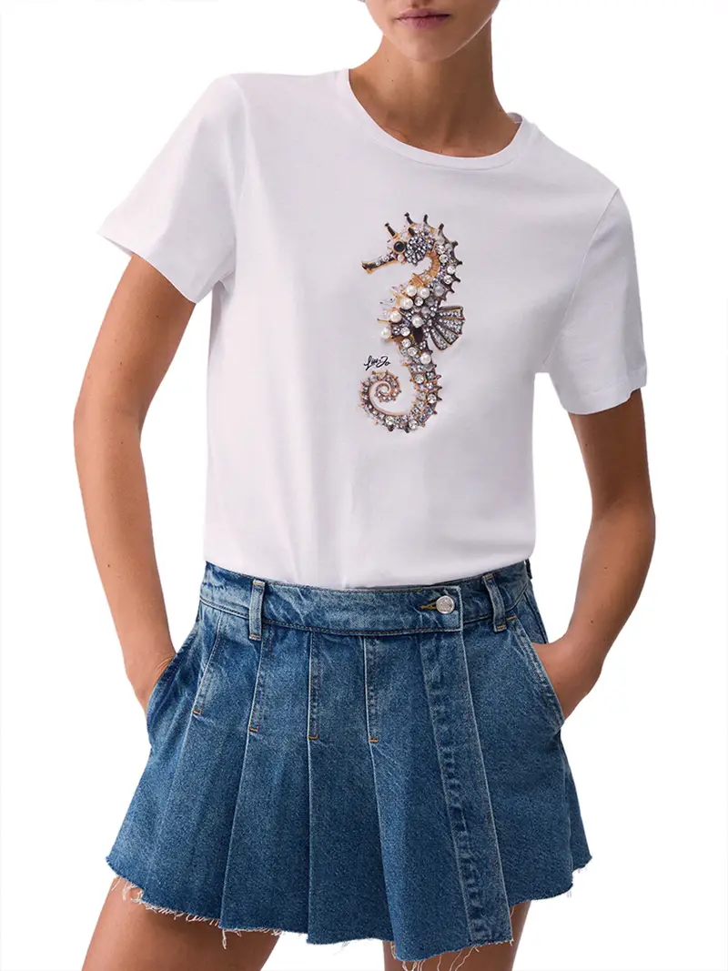 t-shirt liu jo da donna - bianco