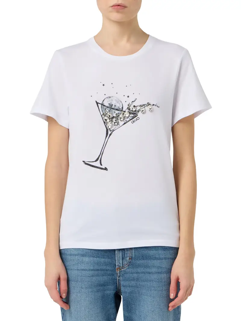 t-shirt liu jo da donna - bianco