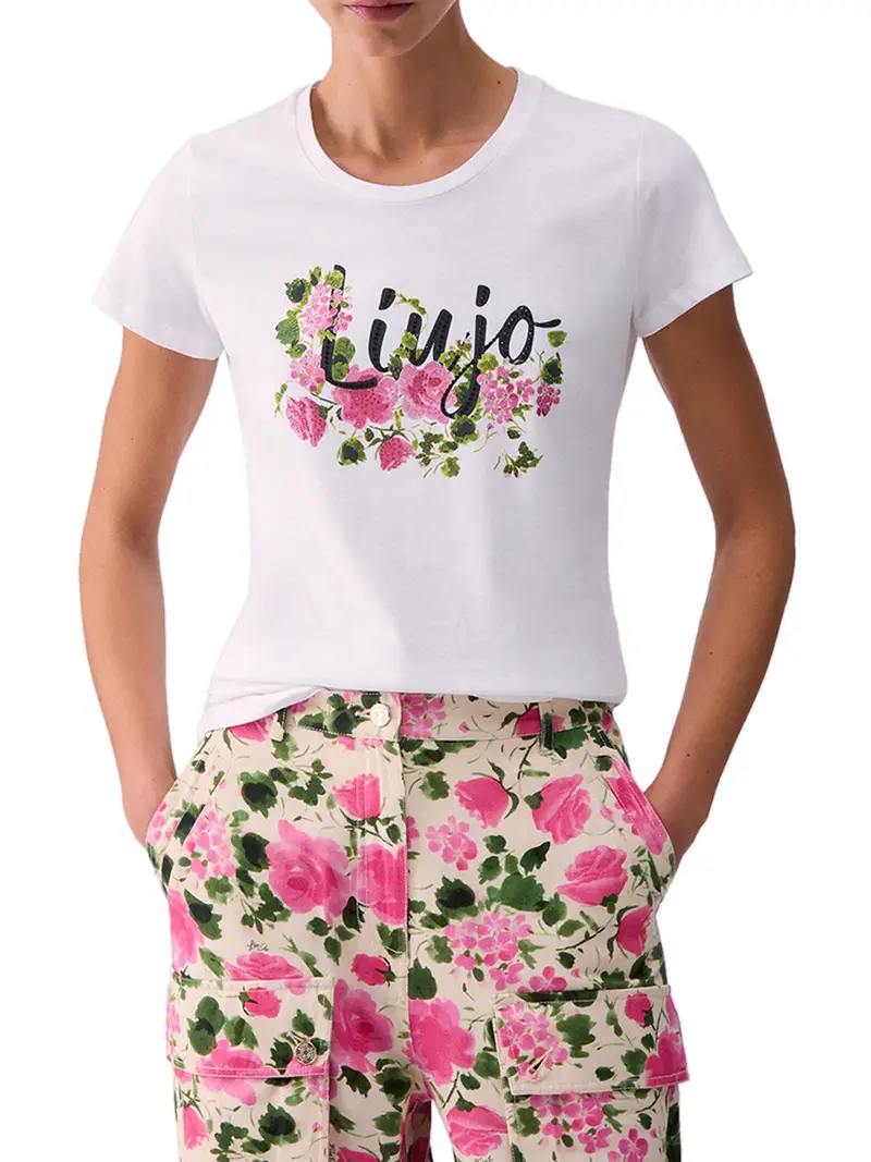 t-shirt liu jo da donna - bianco