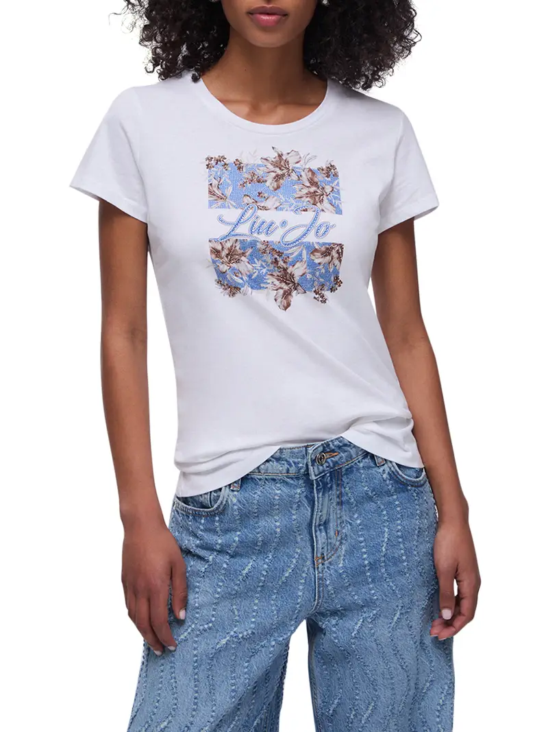 t-shirt liu jo da donna - bianco