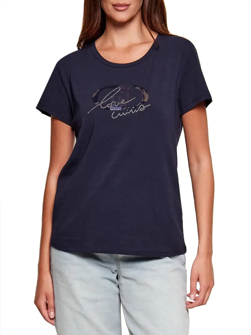 t-shirt liu jo da donna - blu