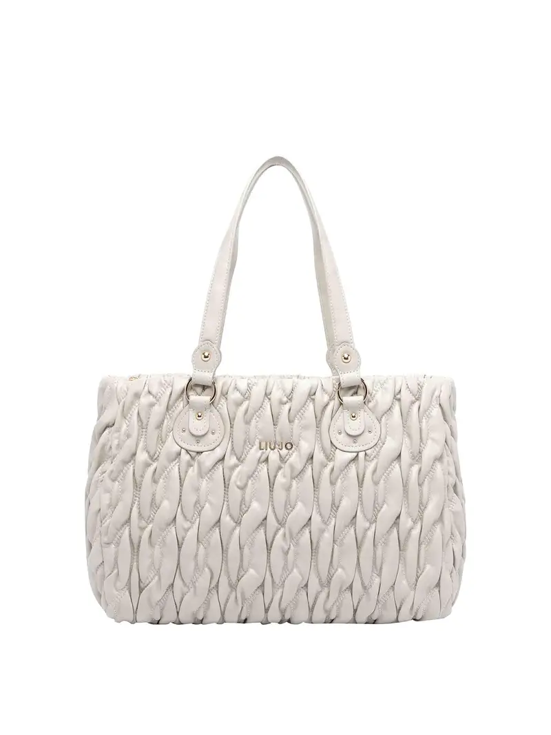 Tote bag medio logo Bianco