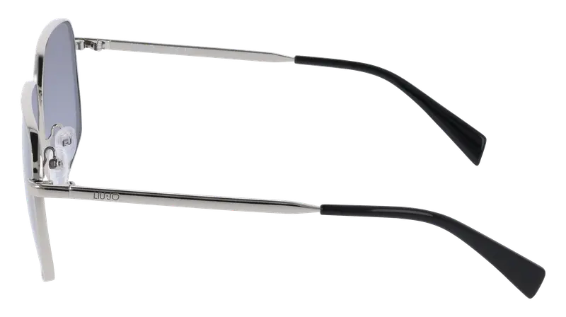 Liu Jo Unisex LJ162S 040 Occhiali da sole Metallo Argento Pilot Normale miniatura 2