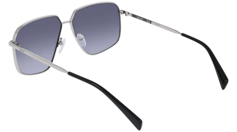 Liu Jo Unisex LJ162S 040 Occhiali da sole Metallo Argento Pilot Normale miniatura 3