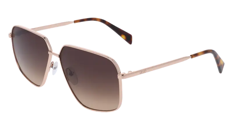 Liu Jo Unisex LJ162S 770 Occhiali da sole Metallo Oro  Pilot Normale