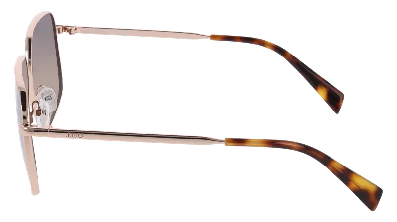 Liu Jo Unisex LJ162S 770 Occhiali da sole Metallo Oro Pilot Normale miniatura 2