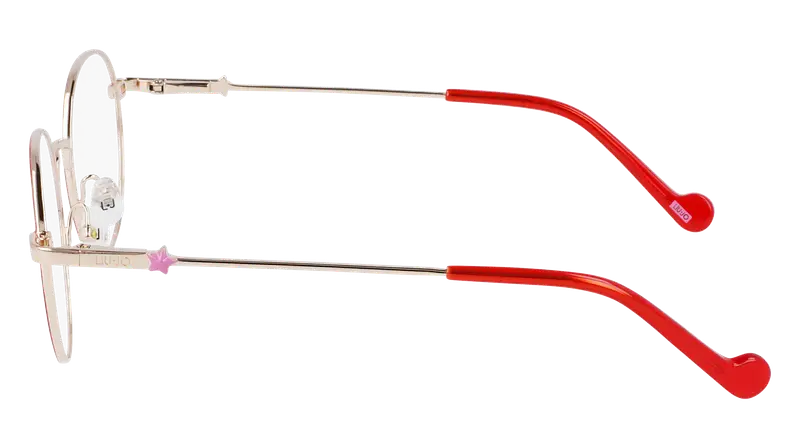 Liu Jo Unisex LJ3103 721 Montature da vista Metallo Oro Rotonda Normale miniatura 2