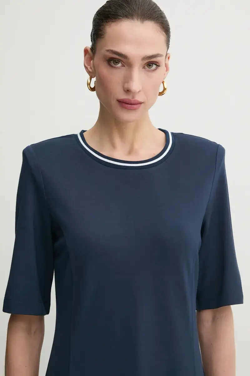 vestito colore blu navy TA5292 JS182 miniatura 4